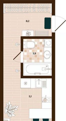 квартира р-н Центральный ул Академика Насоновой 3 фото