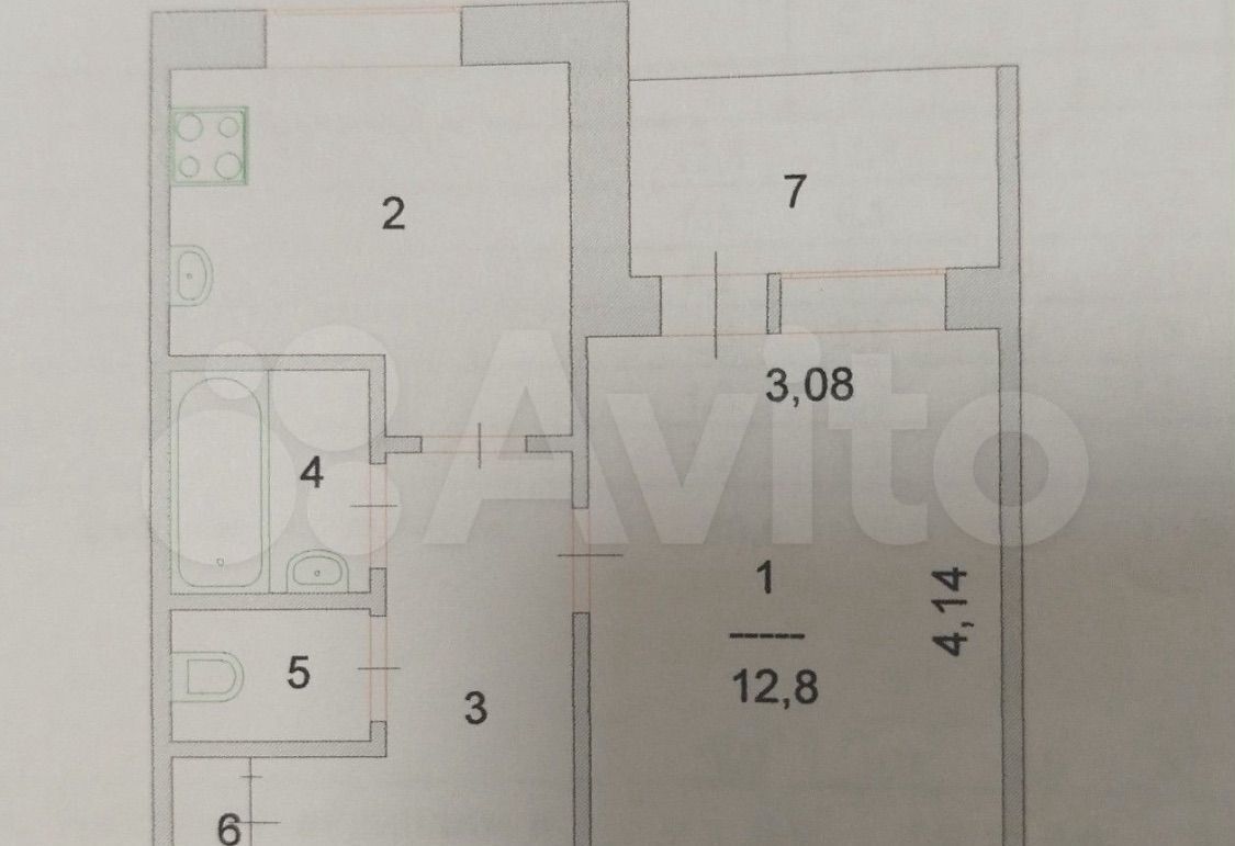квартира г Когалым ул Бакинская 23 Тюменская обл. фото 7