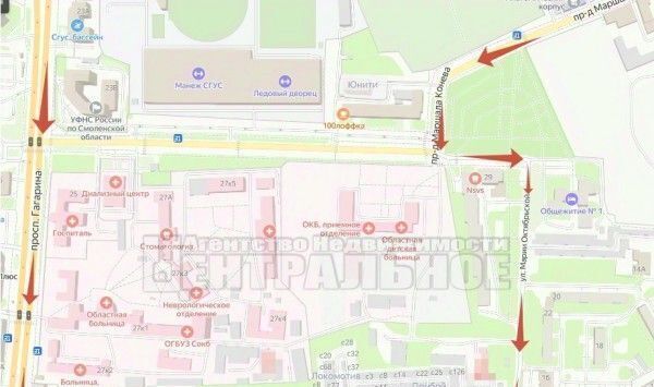 квартира г Смоленск р-н Промышленный ул Киевская 2-я 4 фото 11