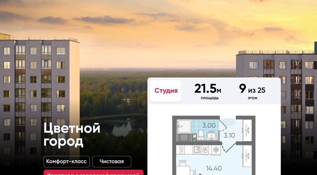 метро Академическая ЖК «Цветной город» округ Полюстрово фото