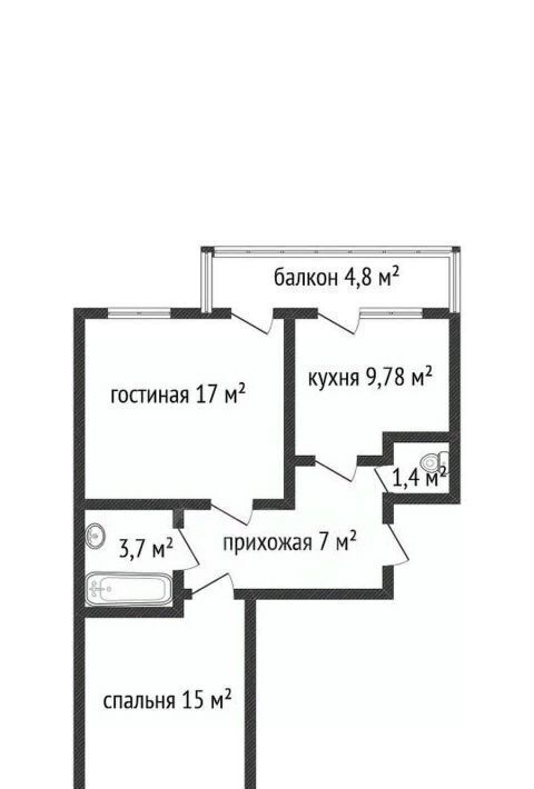квартира г Краснодар р-н Прикубанский ул Венецианская 12 фото 2