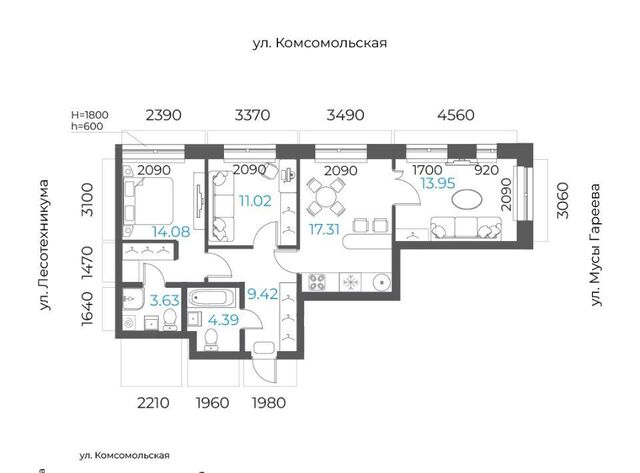р-н Октябрьский микрорайон Глумилино-2 8-е Небо жилой комплекс фото