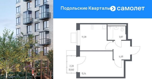 ЖК «Подольские кварталы» метро Бунинская аллея № 103 кв-л, к 4 фото