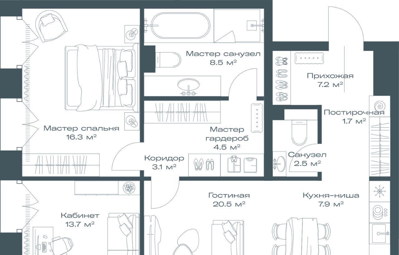 квартира г Москва метро Павелецкая наб Дербеневская 27с/24 муниципальный округ Даниловский фото 2