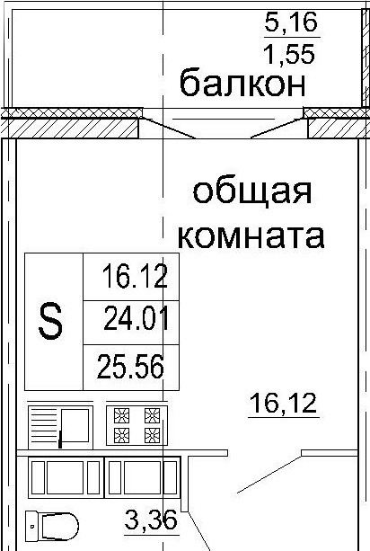 квартира р-н Всеволожский г Мурино б-р Менделеева 4 Девяткино, Западный м-н фото 2