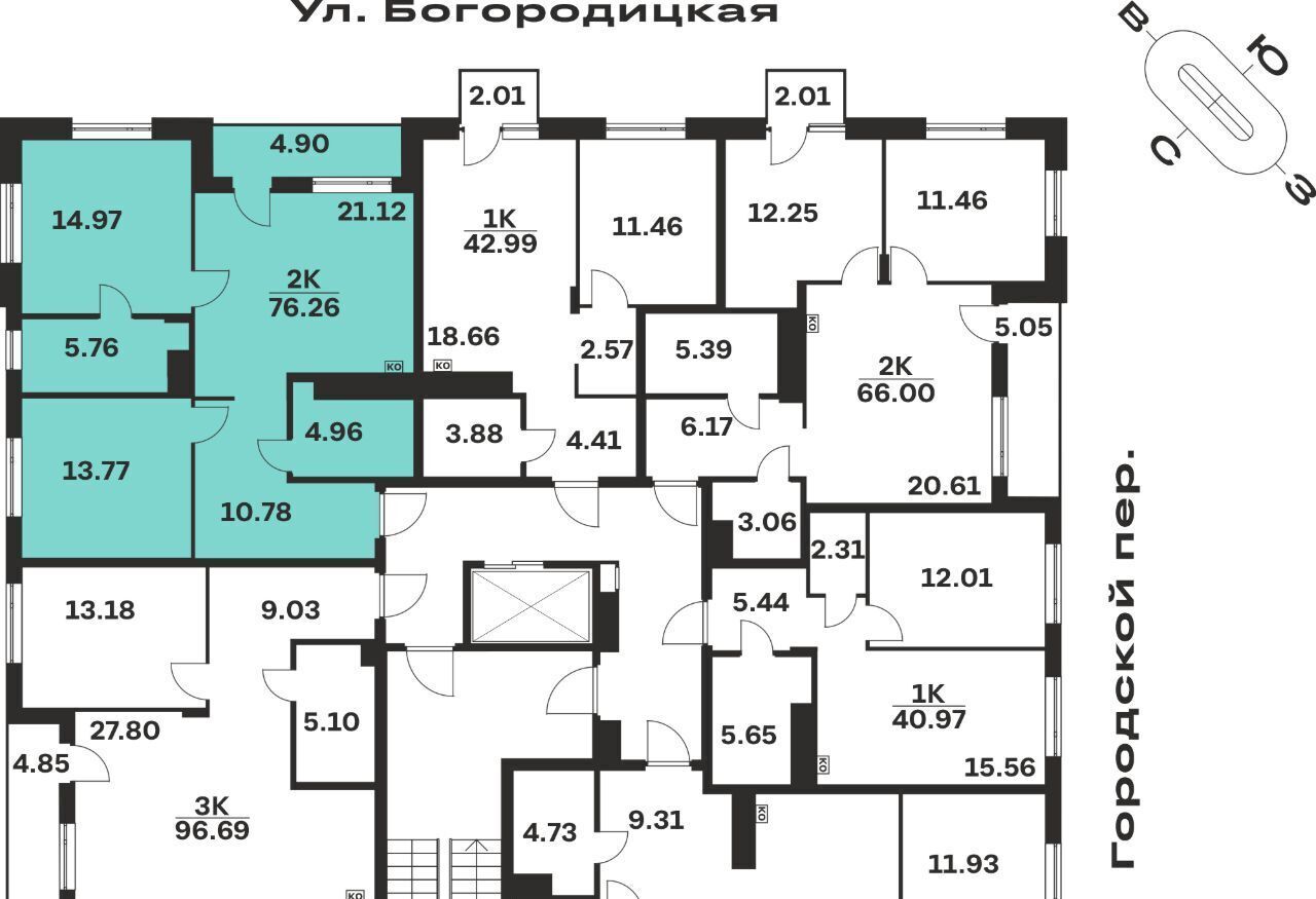 квартира г Тула р-н Центральный ул Богородицкая 8в фото 2