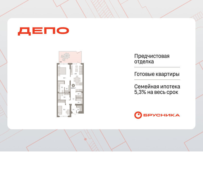 квартира г Екатеринбург Старая Сортировка ЖК Квартал Депо Проспект Космонавтов, жилой район Сортировочный фото 1