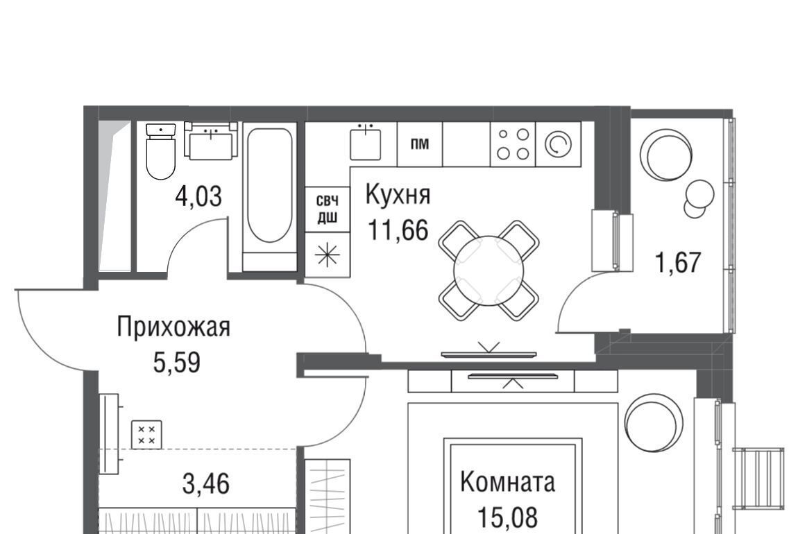 квартира г Одинцово ЖК «Одинбург» Рассказовка фото 1