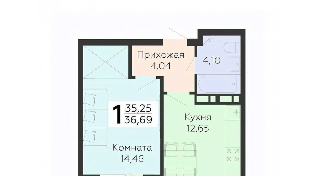 квартира г Воронеж р-н Коминтерновский ул 45 стрелковой дивизии 115 фото 1