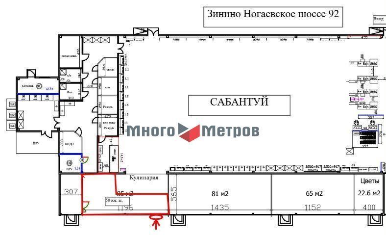 торговое помещение г Уфа д Зинино р-н Октябрьский Нагаевское ш., 92 фото 2