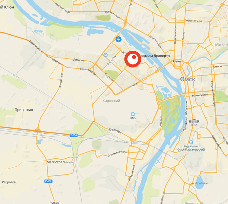 квартира г Омск р-н Кировский фото 1