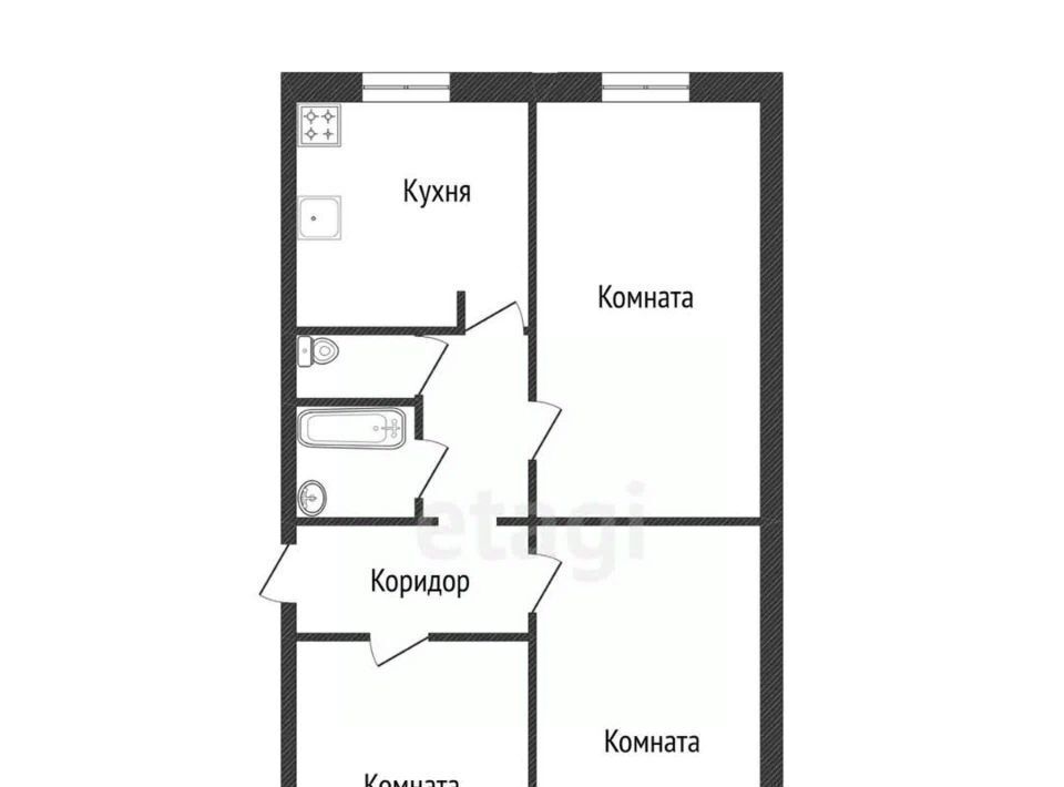 квартира г Шебекино ул. Богдана Хмельницкого фото 2
