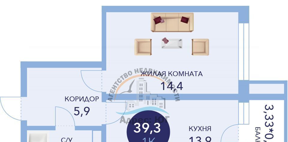 квартира р-н Анапский г Анапа ул Ленина фото 2