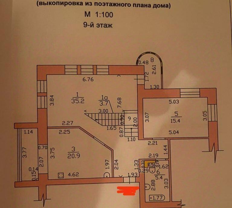 квартира г Тамбов р-н Ленинский ул Кронштадтская 4ак/1 фото 2