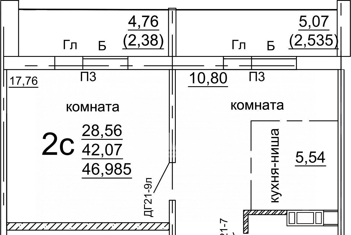 квартира г Челябинск Хозяйственный корпус фото 8