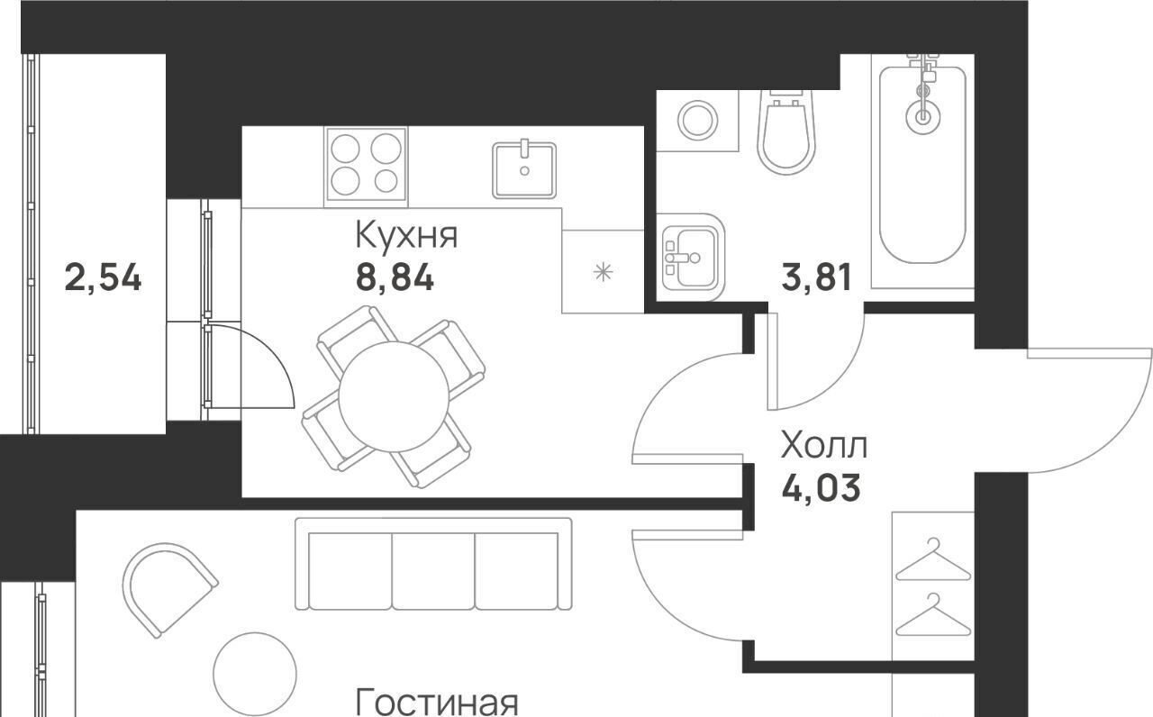 квартира г Тула р-н Привокзальный микрорайон Новая Тула ЖК «Новая Тула» фото 1