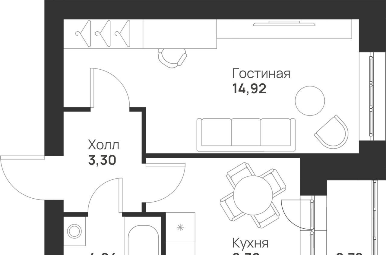 квартира г Тула р-н Привокзальный микрорайон Новая Тула ЖК «Новая Тула» фото 1