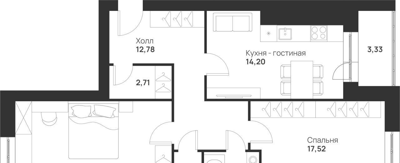 квартира г Тула р-н Привокзальный ул Героев России 8 ЖК «Новая Тула» фото 1