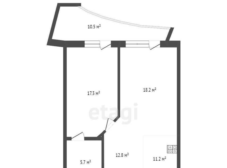 квартира г Геленджик Толстый мыс ул Крымская 3к/3 фото 2