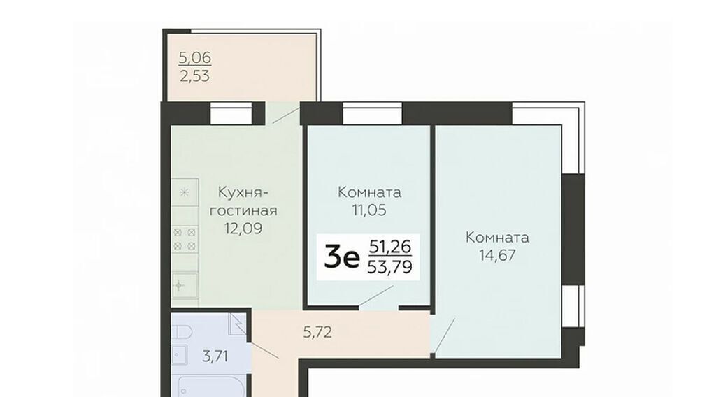 квартира г Воронеж р-н Левобережный ул Ленинградская 118а фото 1