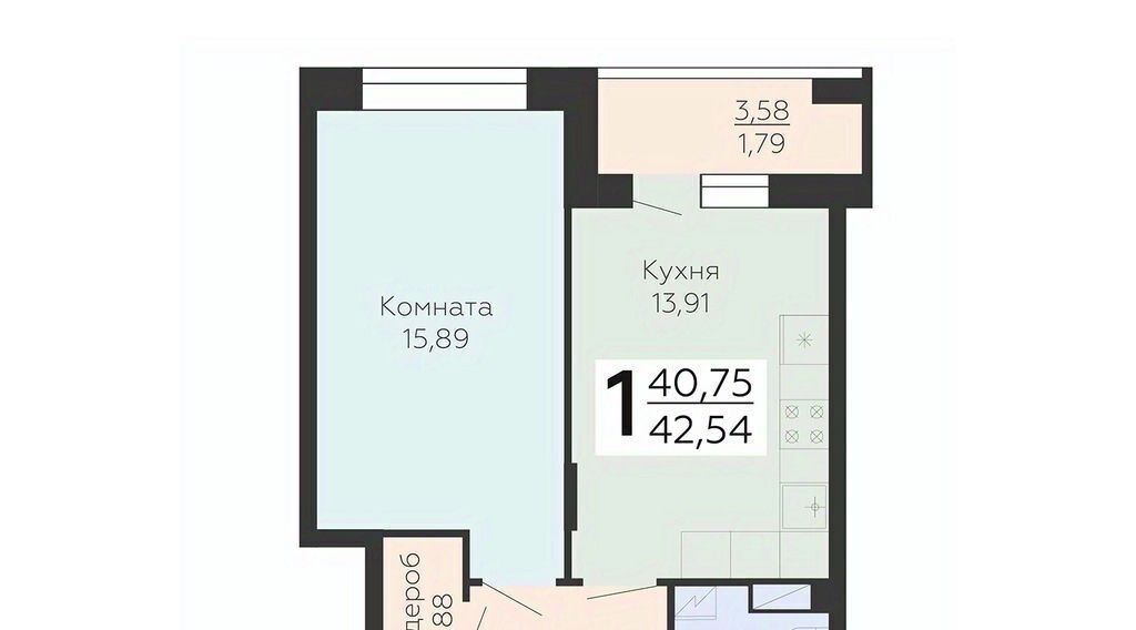 квартира г Воронеж р-н Коминтерновский ул Электросигнальная 9ак/2 фото 1