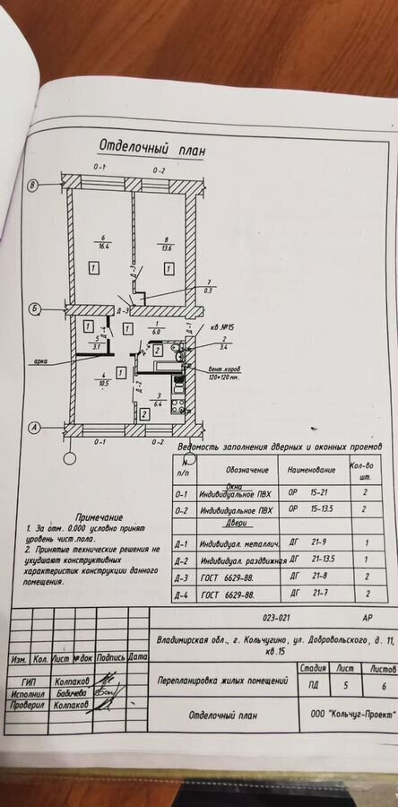 квартира р-н Кольчугинский г Кольчугино ул Добровольского 11 муниципальное образование Кольчугино фото 37