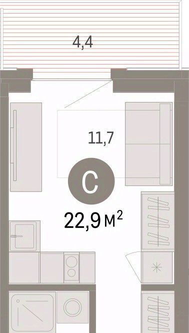 квартира г Омск р-н Кировский ул. Б. Г. Шаронова, 9 фото 1