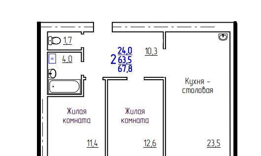 квартира г Благовещенск ул Горького 205 фото 1
