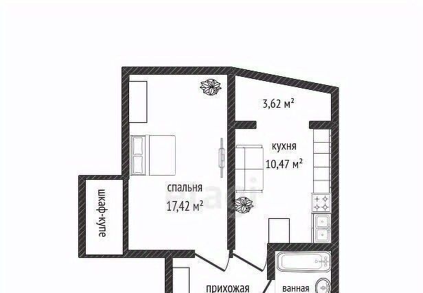 квартира г Новороссийск р-н Приморский Цемдолина тер., ул. Атамана Г. К. Матвеева, 25 фото 2
