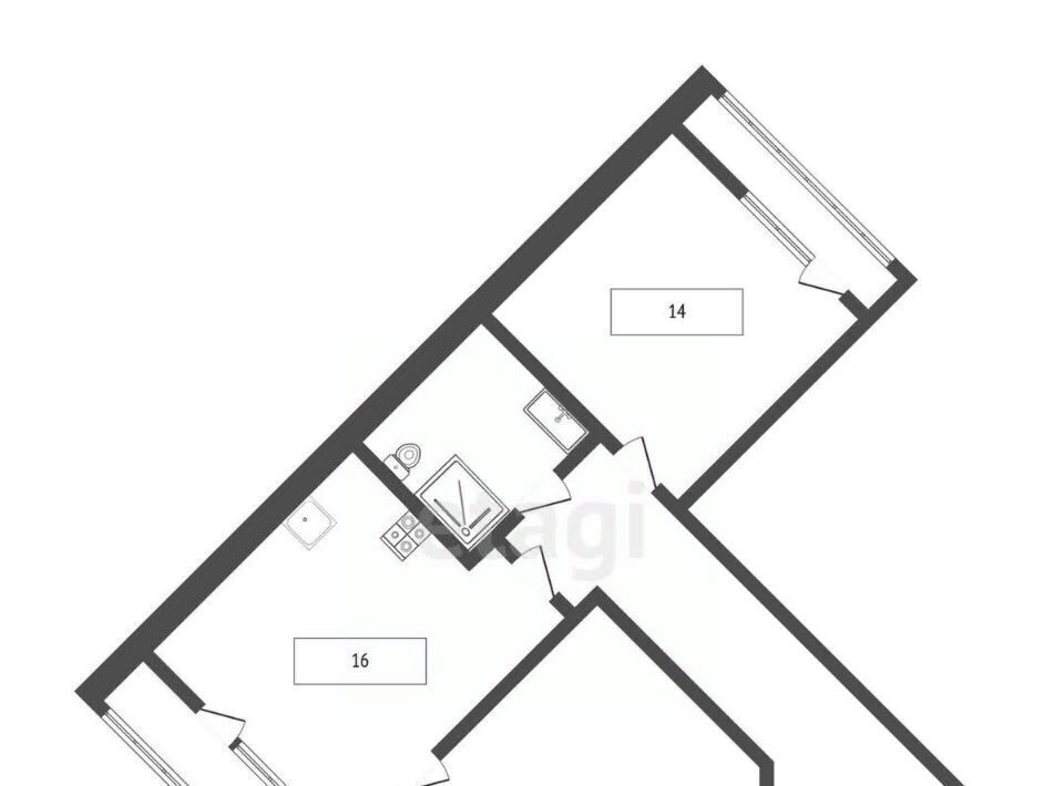 квартира г Новороссийск р-н Центральный ул Черняховского 21 фото 2