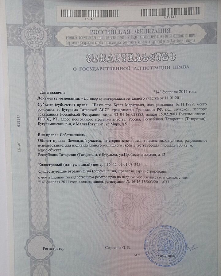 земля р-н Бугульминский г Бугульма ул Профессиональная 10 Республика Татарстан Татарстан, муниципальное образование Бугульма фото 2