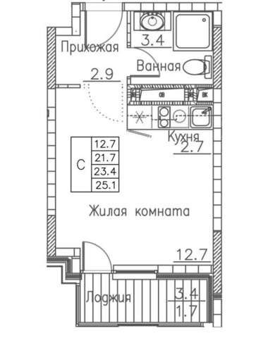квартира ул Расула Гамзатова 7к/1 фото