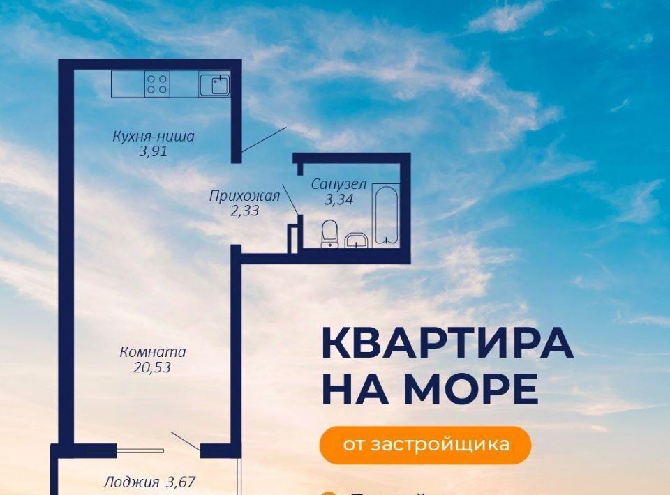 квартира г Судак Бирюзовый квартал жилой комплекс фото 3