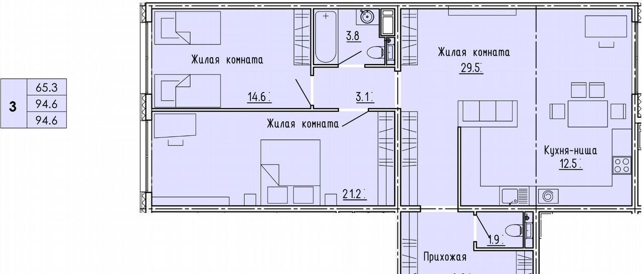 квартира г Пенза Пенза-4 ул Яшиной 4 р-н Октябрьский фото 6