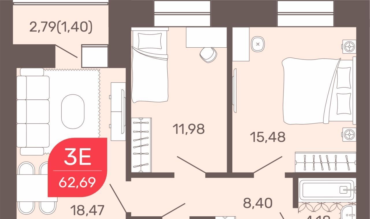 квартира г Чита р-н Железнодорожный мкр Романовский 32 фото 1