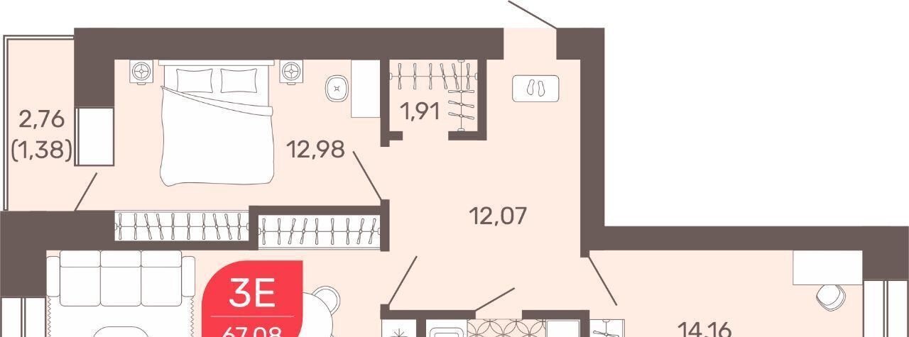 квартира г Чита р-н Железнодорожный мкр Романовский 32 фото 1