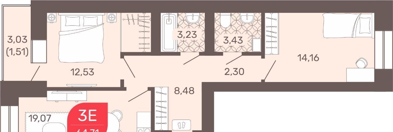 квартира г Чита р-н Железнодорожный мкр Романовский 32 фото 1