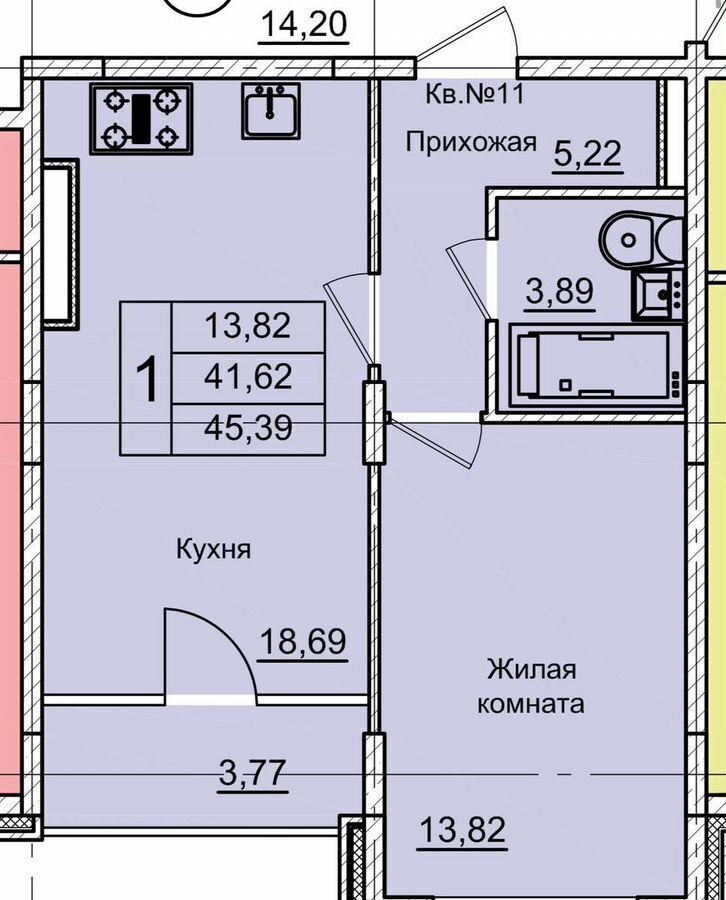 квартира г Курск р-н Железнодорожный ул Усадебная 2а фото 1