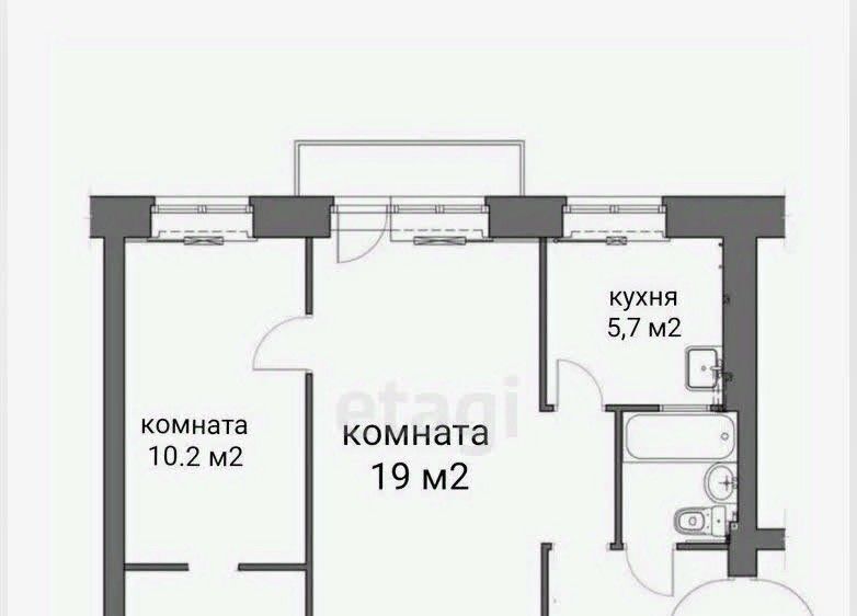 квартира г Казань ул Декабристов 180а Казань, Северный Вокзал фото 1