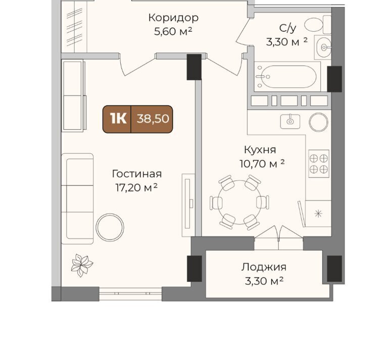 квартира г Краснодар р-н Прикубанский Музыкальный ул им. Сергея Есенина 108/3 фото 1