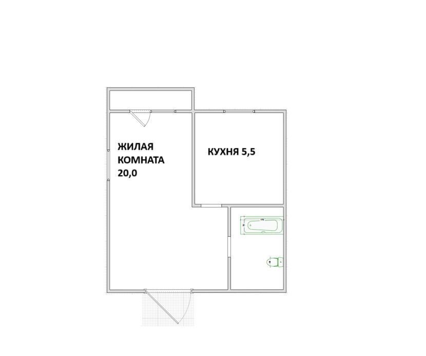 квартира г Белогорск ул Скорикова 16 фото 8