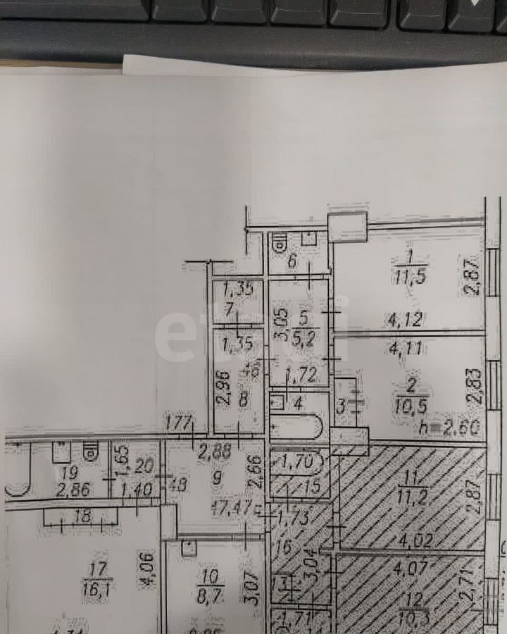 квартира г Новокузнецк р-н Центральный ул Белана 1 Кемеровская обл. — Кузбасс фото 25