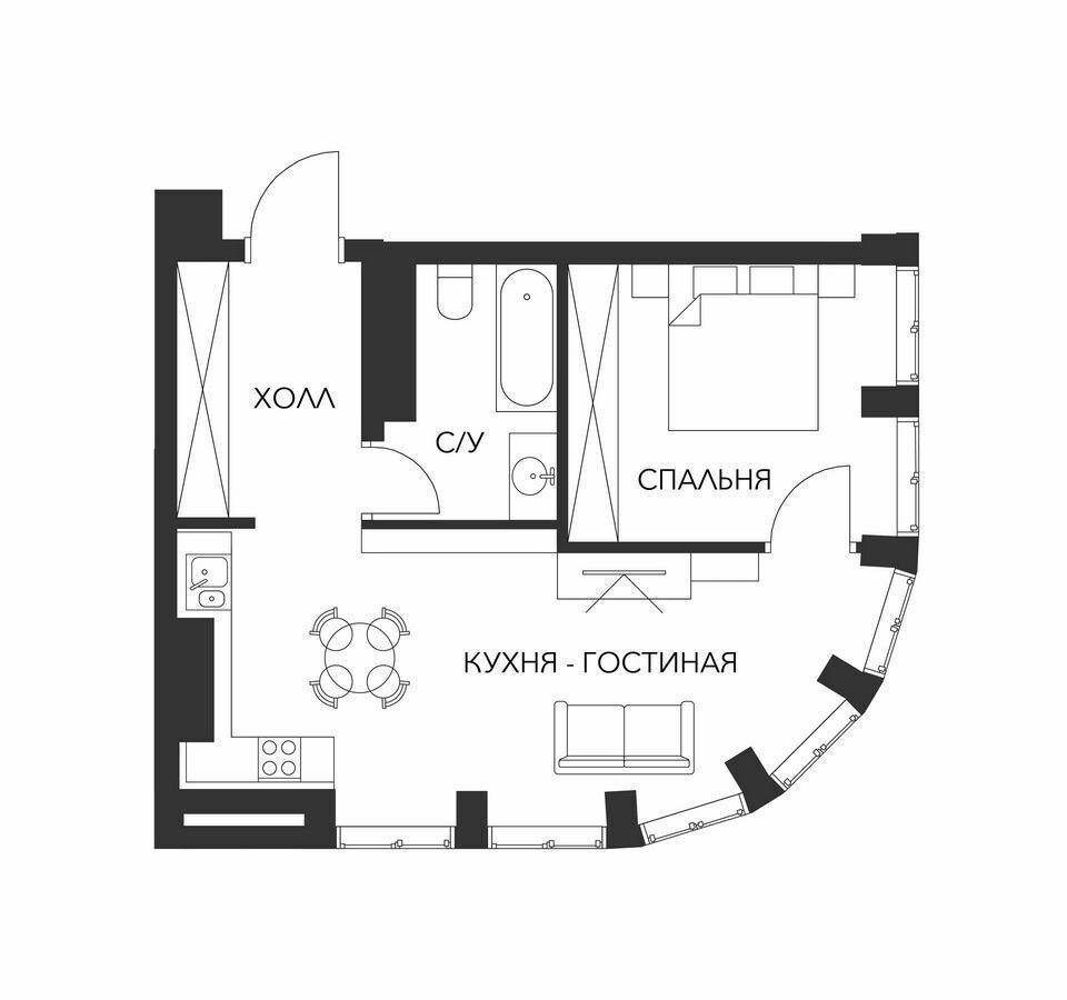 квартира г Москва метро Краснопресненская ул Дружинниковская 15 фото 3