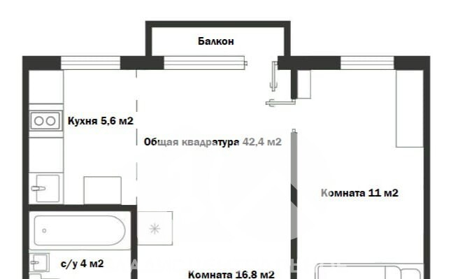 квартира г Новосибирск ул Серафимовича 1/2 Площадь Маркса фото 9