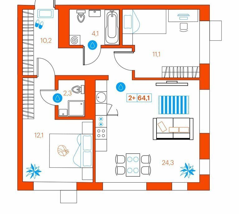 квартира г Тюмень ул Ветеранов труда 36а/3 фото 1