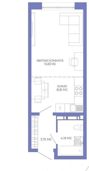 квартира г Пенза р-н Железнодорожный ул Чаадаева 2 этап, стр. 1 фото 9