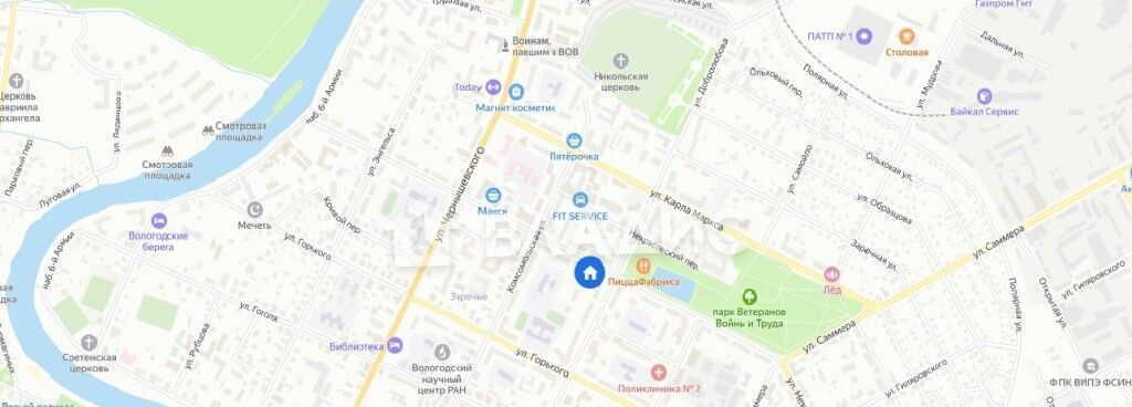 квартира г Вологда Заречье ул Некрасова 38 фото 10