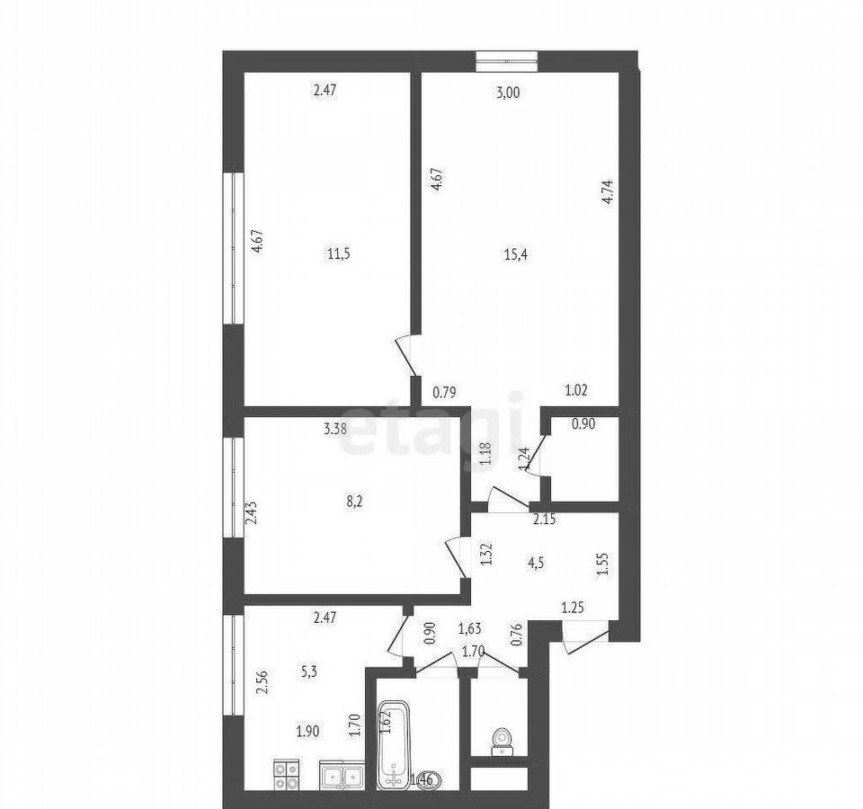квартира г Саки ул Интернациональная 43 фото 18