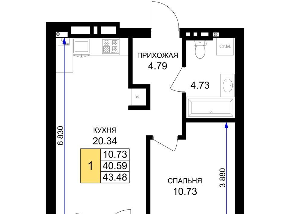 квартира р-н Гурьевский г Гурьевск ЖК «Включи» фото 1