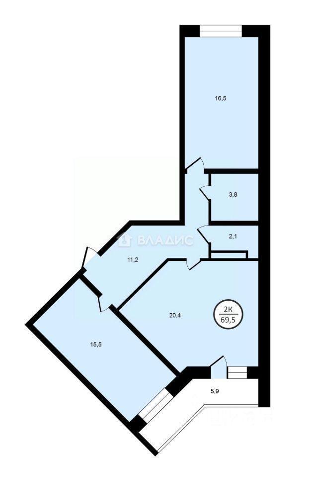 квартира р-н Всеволожский г Мурино ул Шоссе в Лаврики 78к/1 Девяткино фото 2